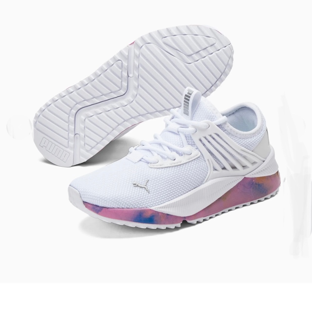 PUMA Pacer Future Bleached Sneakers Big Kids (White/Magenta)